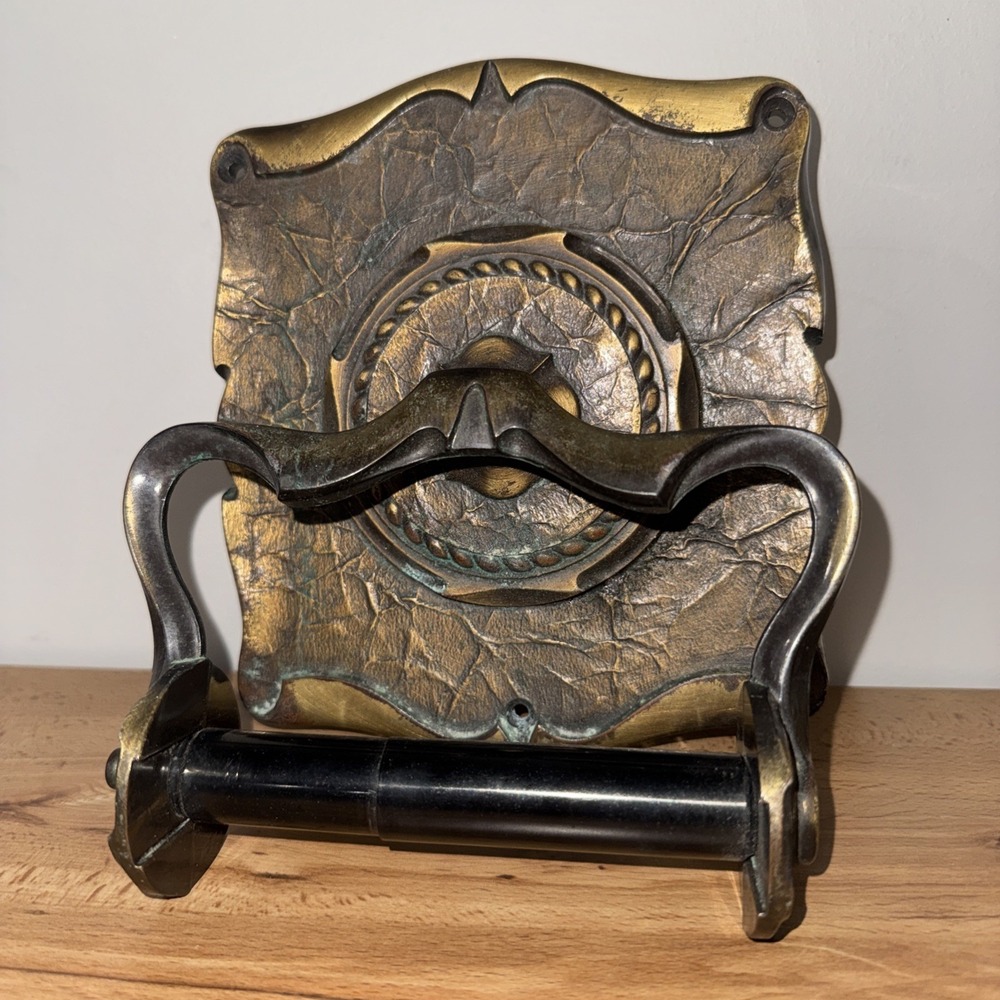 Amerock Vintage Carriage House Toilet Paper Holder Dark Brass Bathroom Fixture